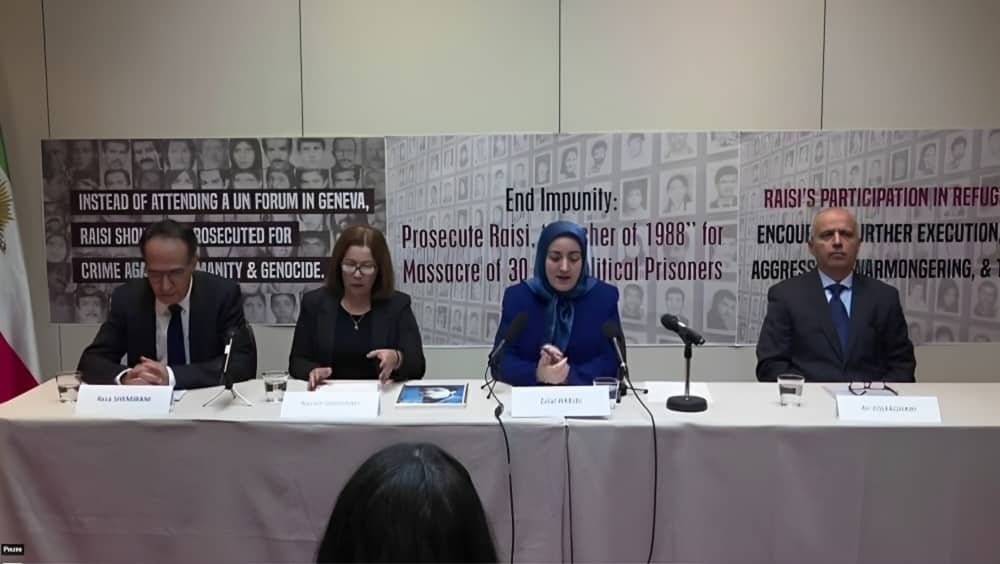 La conférence de presse à Genève appelle l'ONU à poursuivre Ebrahim Raïssi pour son rôle dans le massacre de 1988