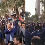 Sixième jour de grève des sidérurgistes d’Ahwaz et manifestation devant le gouvernorat du Khouzistan