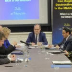 Une séance conjointe des représentants du CNRI avec les députés irlandais appelle à un Iran libre