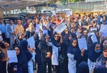 Rassemblements de protestation d’infirmières à travers l’Iran