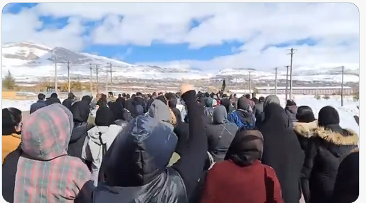 Deuxième jour de protestation et de grève à Semirom contre l’exécution de Mehran Bahramian