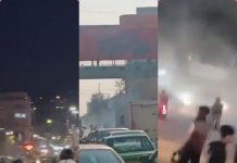Manifestations et affrontements au bazar de Téhéran, escarmouches dans plusieurs villes, au huitième jour du soulèvement