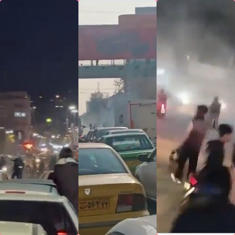 Manifestations et affrontements au bazar de Téhéran, escarmouches dans plusieurs villes, au huitième jour du soulèvement
