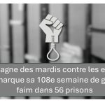 La campagne des mardis contre les exécutions en Iran marque sa 108e semaine de grève de la faim dans 56 prisons