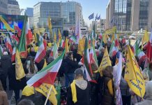 Des partisans de l’opposition iranienne manifestent massivement à Bruxelles et appellent l’UE à reconnaître le gouvernement provisoire du CNRI