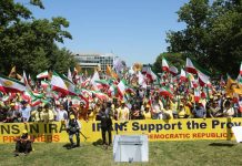 Grande manifestation des exilés iraniens à Washington