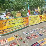 Les partisans du CNRI manifestent contre la terreur du régime des mollahs