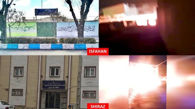 Iran : Les unités de la Résistance mènent 30 opérations à Téhéran et dans 14 autres villes contre les centres de répression des mollahs