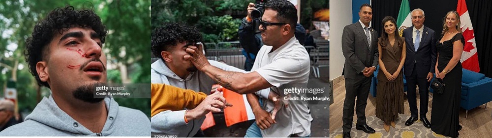 Des voyous pro-chah s'en prennent à l'OMPI lors d'un rassemblement à New York contre le fascisme religieux