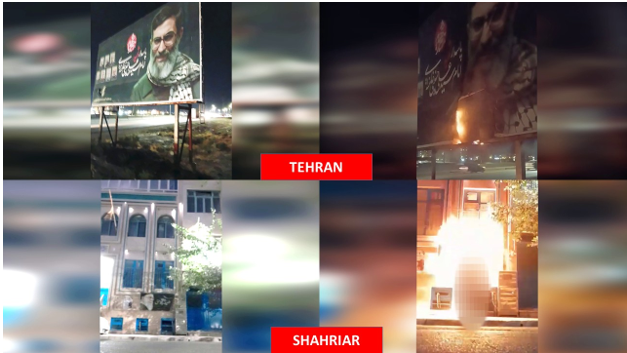 Iran : Les unités de résistance mènent 20 opérations à Téhéran et dans 15 autres villes contre des centres et symboles de répression